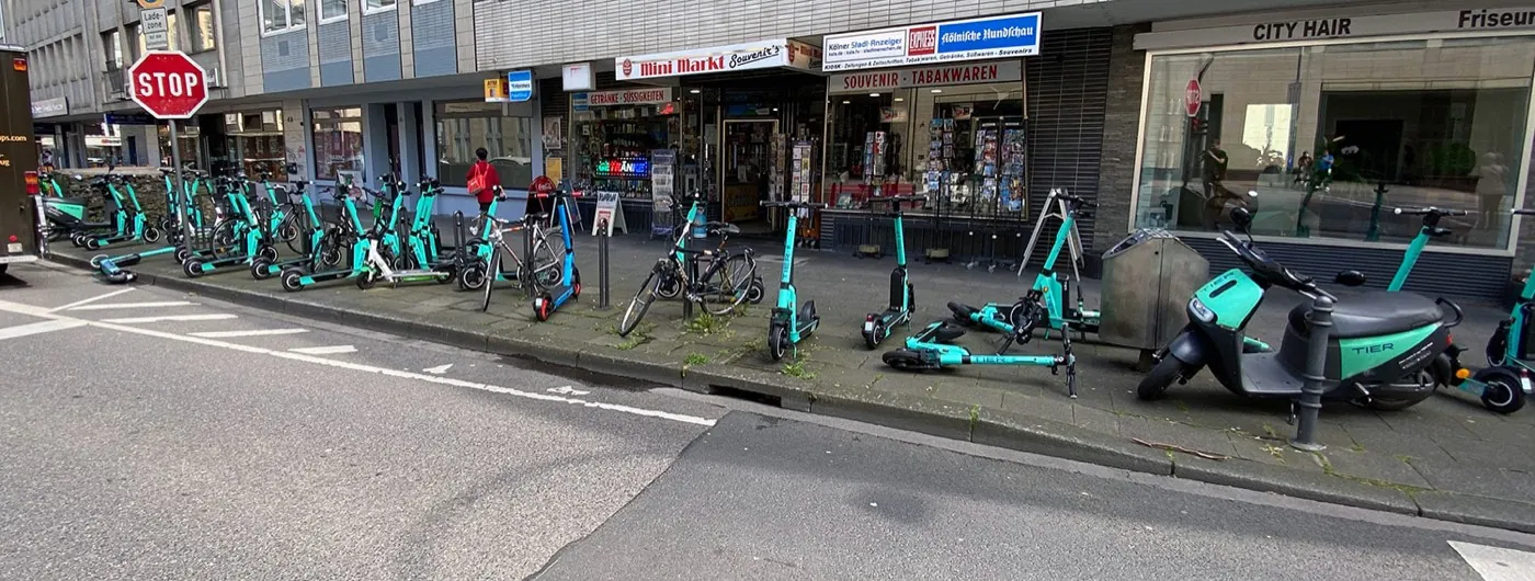 Fürth: 160 feste Abstellflächen für Leih-E-Scooter