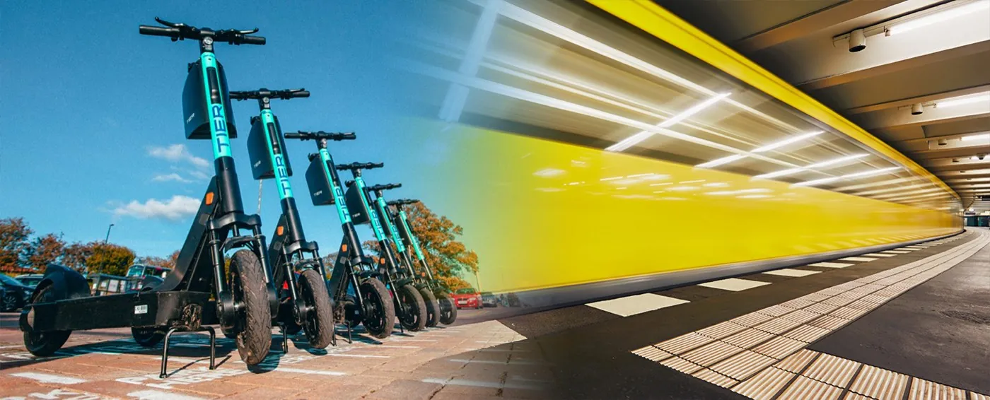 BVG und TIER testen E-Scooter als Schienenersatz