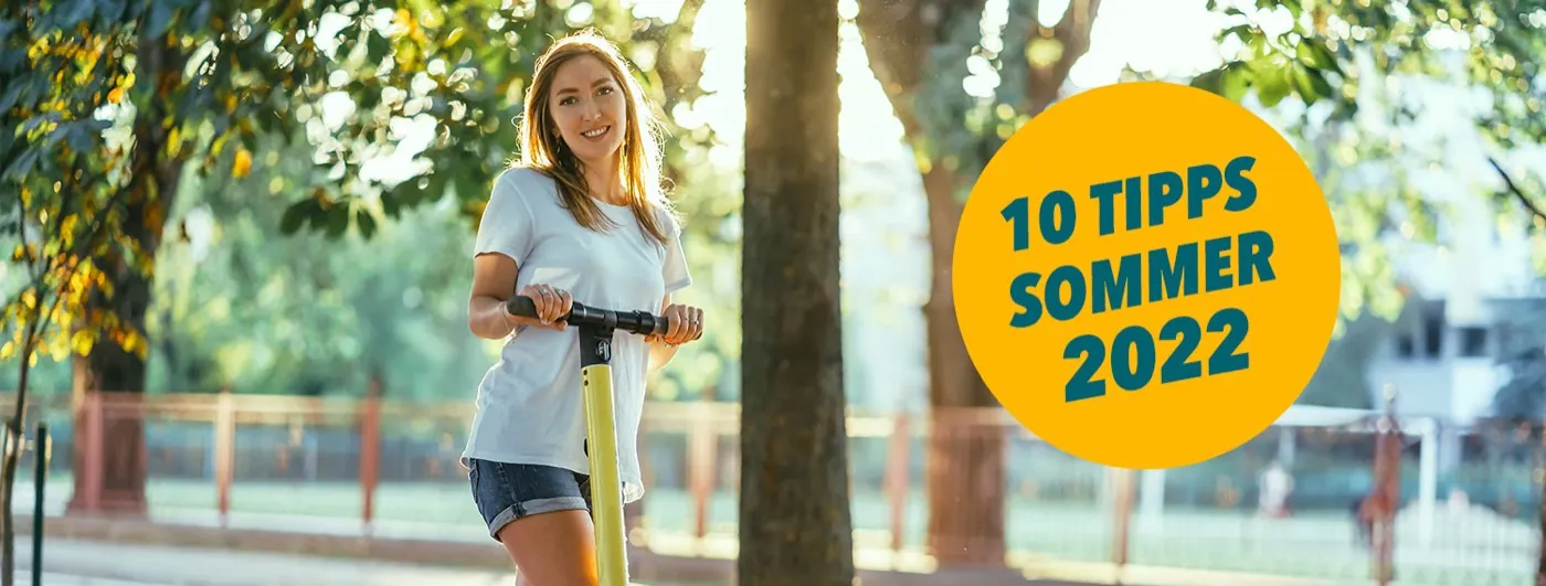 E-Scooter im Sommer: Tipps für Hitze, Ausflug und Urlaub