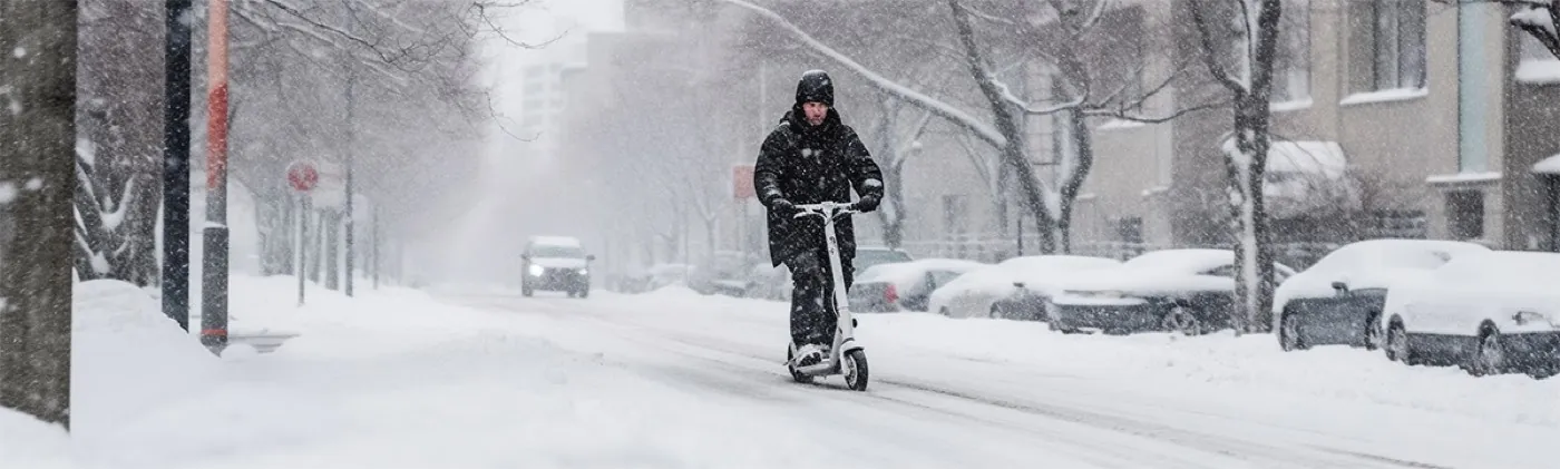 E-Scooter im Winter: Sicher fahren, laden und lagern