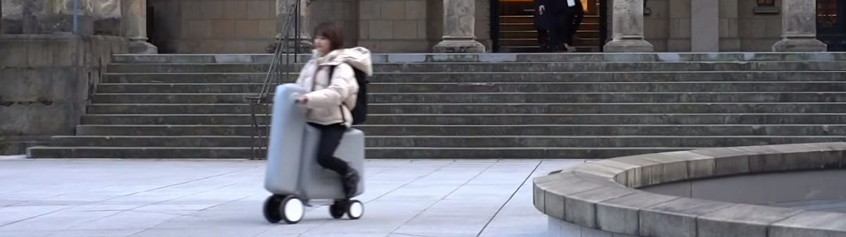 aufblasbarer E-Scooter Poimo aus Japan